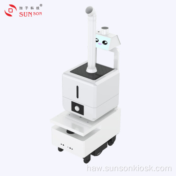 ʻO ka hale ʻai ʻo Sterilizing Mist Spray Robot